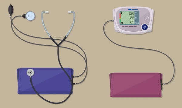 モダンでクラシックな血圧測定 — ストックベクタ