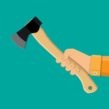 Balta, balta, elinde tahta saplı balta