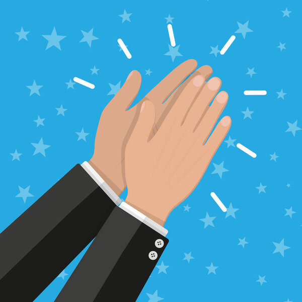 Человеческие руки аплодируют
