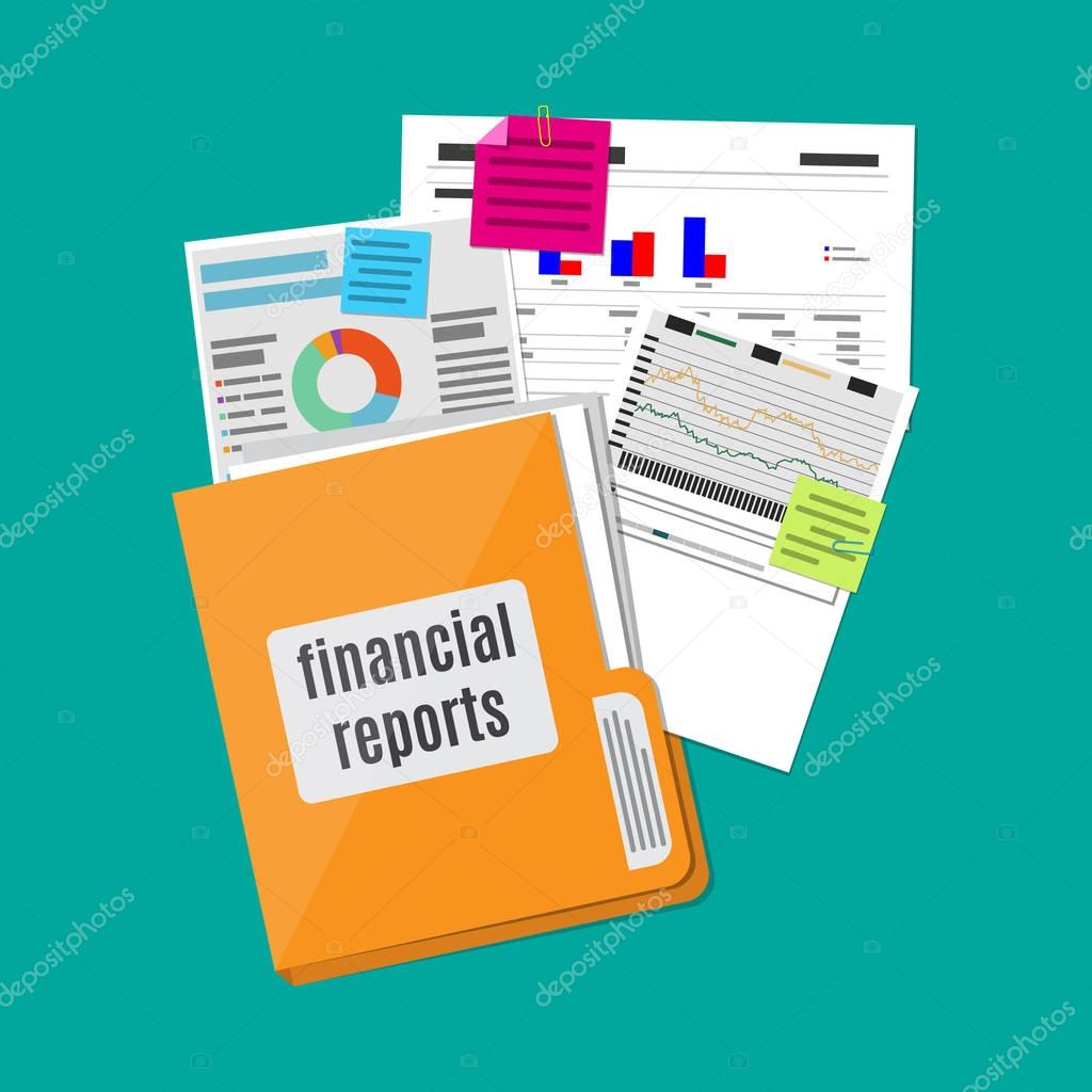 financial report concept. Business background.