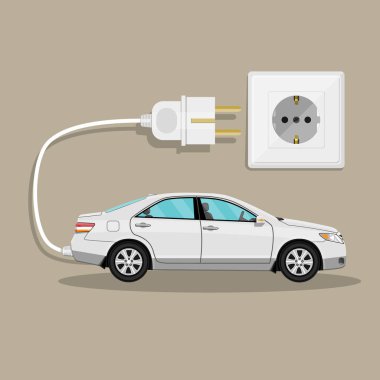 Fiş ile elektrikli araç araba