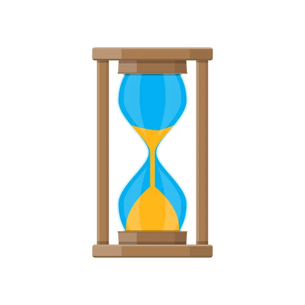 Old style hourglass clocks with sand. — Stock Vector