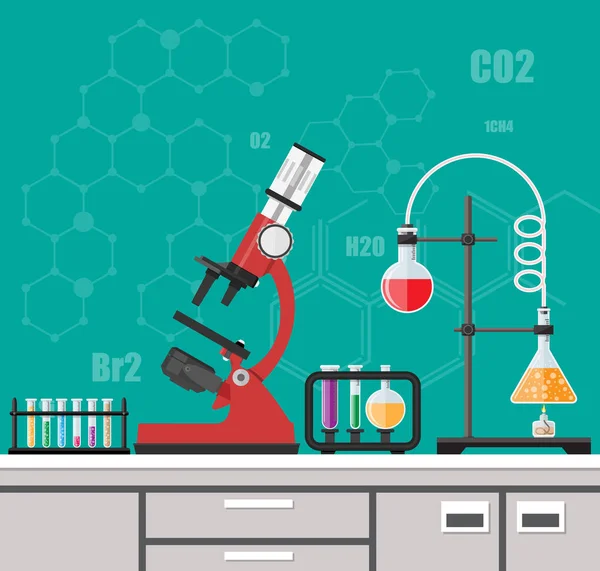 生物科学教育设备 — 图库矢量图片