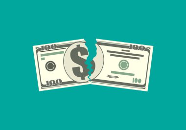 Para banknot iki barışlar parçalıyor