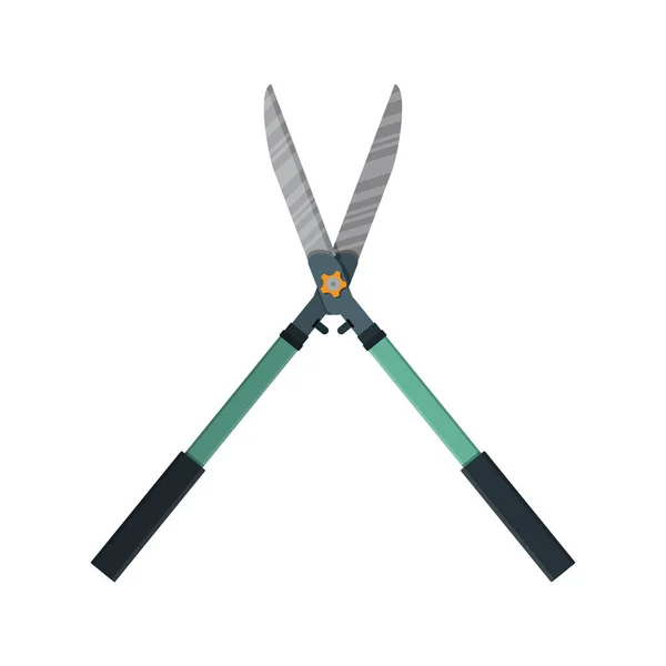 Ilustrace izolované nůžky zahrady na bílém — Stockový vektor