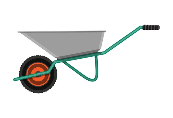 Tuin metalen kruiwagen — Stockvector