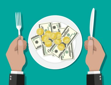 iş öğle yemeği kavramı.