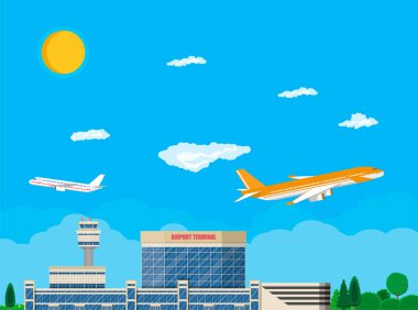 Havaalanı kontrol kulesi, terminal binası