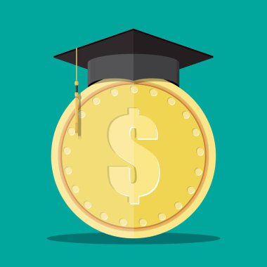 Mezuniyet kep ve altın sikke