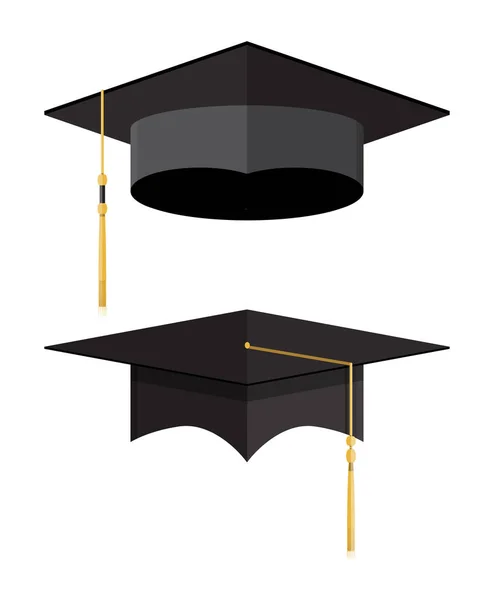 Akademická studia. Studentské čepice — Stockový vektor