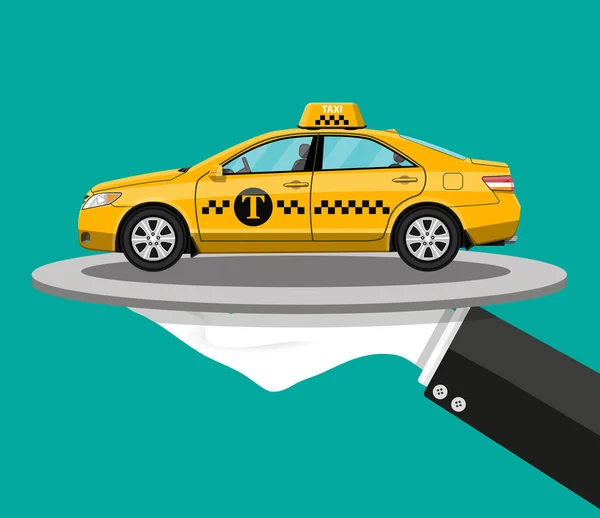 Concepto de servicio taxi — Vector de stock