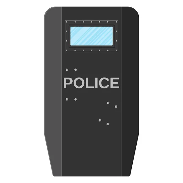 Modern police assault shield. — Stock Vector