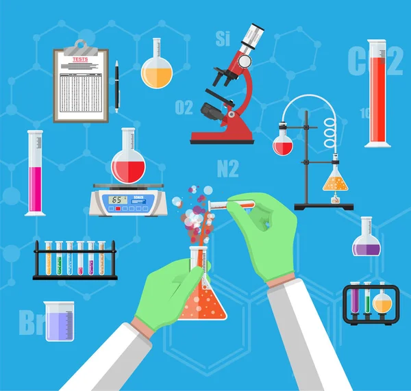 Biologia nauka Edukacja Sprzęt — Wektor stockowy