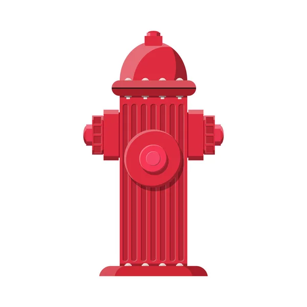 Red fire hydrant. Sprzęt strażacki. — Wektor stockowy