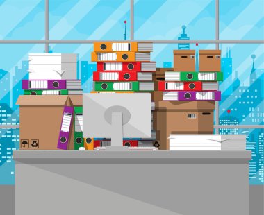 kağıt doküman yığını ve dosya dizinleri.