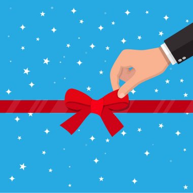 El şerit yay bağcıklı