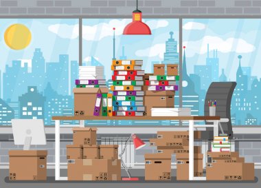 kağıt doküman yığını ve dosya dizinleri.