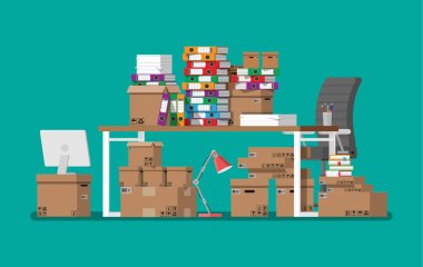 kağıt doküman yığını ve dosya dizinleri.