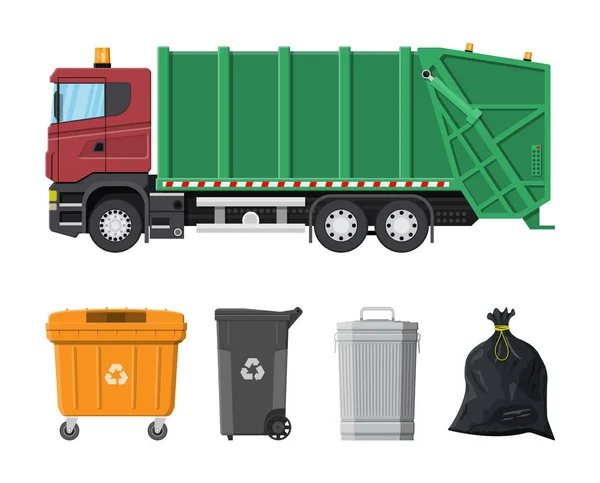 Recycling and utilization equipment — Stock Vector