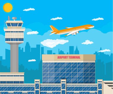 Havaalanı kontrol kulesi, terminal binası