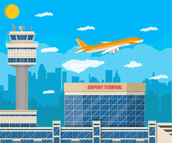 Havaalanı kontrol kulesi, terminal binası