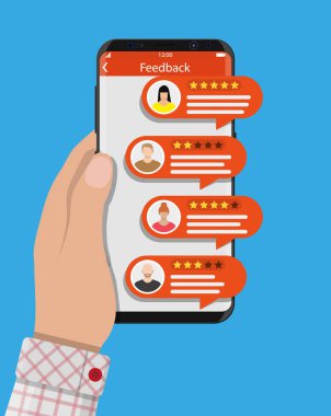 El smartphone ile beğeni app tutar.