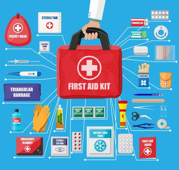 First aid kit box Stock Vector Image by ©elenabs 103546644