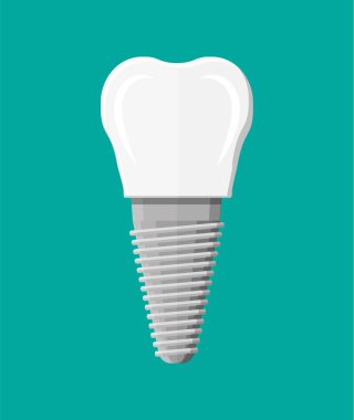 Diş restorasyon. Dental implant.