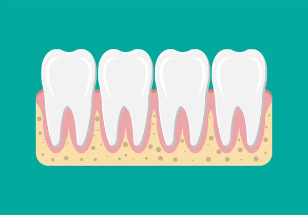 Tooths icoon met GOM. — Stockvector