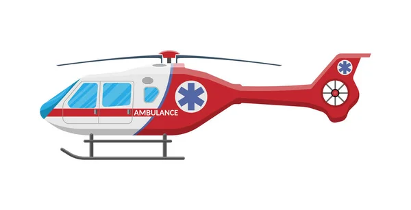 Helicóptero de ambulancia Helicóptero de evacuación médica — Archivo Imágenes Vectoriales