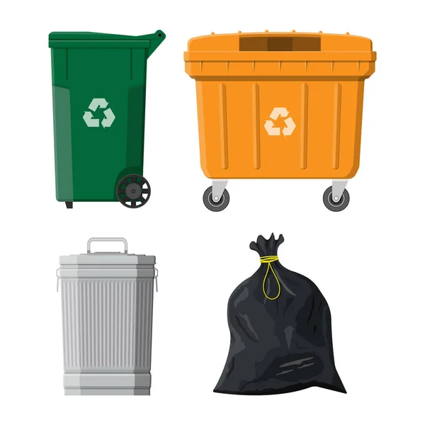 Matériel de recyclage et d'utilisation — Image vectorielle