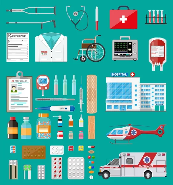 Grand ensemble médical — Image vectorielle