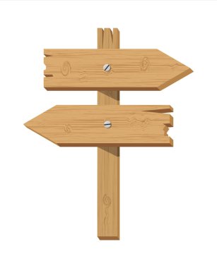 Boş yönünde ahşap tabela boş.