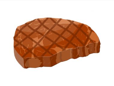 Dana bonfile. Et pişmiş biftek dilim