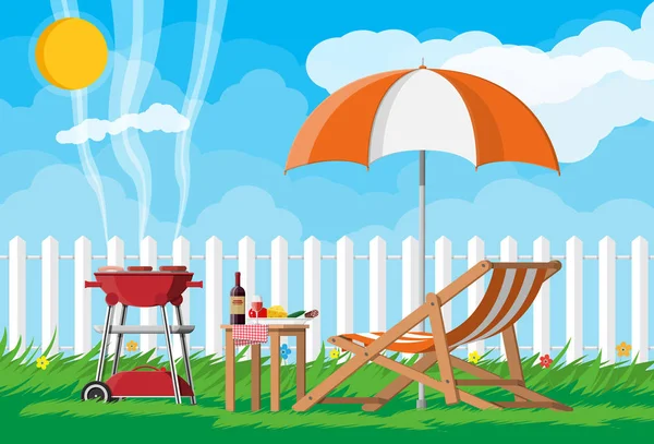 Bbq partid concept — Vector de stoc