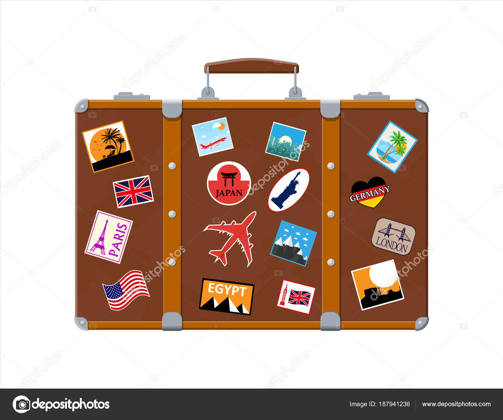 old travel suitcase