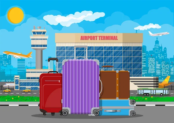 Міжнародний аеропорт концепції . — стоковий вектор