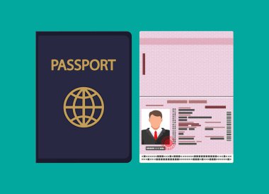 ID card icon. Identity card, national id card clipart