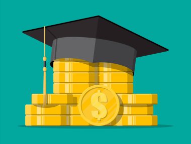 Mezuniyet kep ve altın sikke