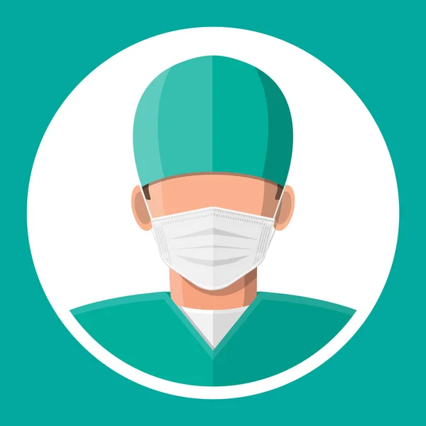 Doctor surgeon in mask. — 스톡 벡터