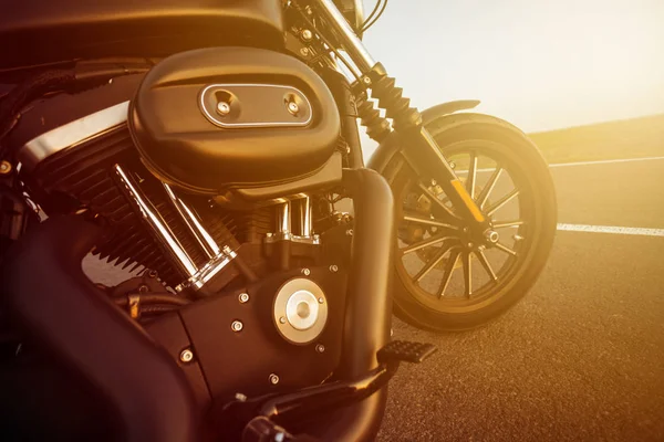 Detailní záběr motoru motocyklů. — Stock fotografie
