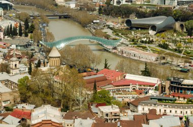 Georgia, Tiflis, üstten görünüm tarihi bölümü'nün bir parçası 