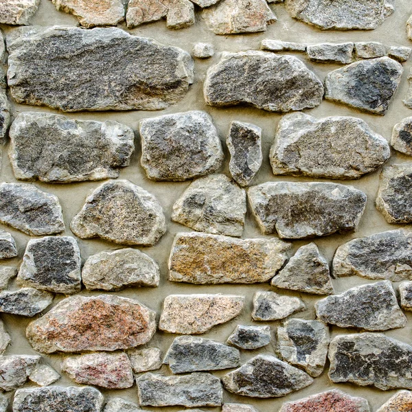 Textura de piedras grises y primer plano de cemento. Cuadrado . — Foto de Stock