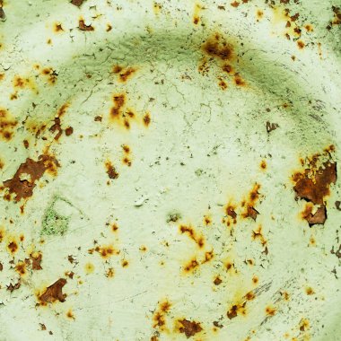 Paslı ve aşınmış çizikler ve metal arka plan üzerinde çatlaklar. S