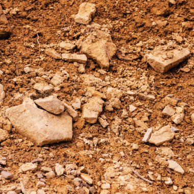 Doğal ışık ile zemin arka plan. Kil topaklar şeklinde 