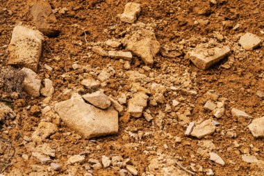 Doğal ışık ile zemin arka plan. Kil topaklar şeklinde 