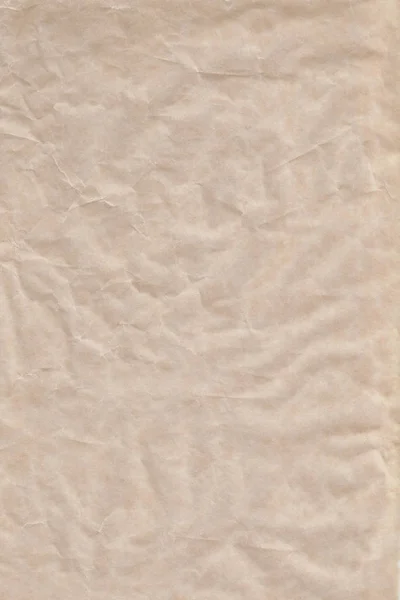 Leeres braunes zerknülltes Packpapier oder Pergamentpapier. Textur — Stockfoto