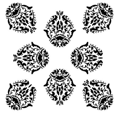 Vektör sorunsuz çiçek damask desenli. Zengin süsleme, Damascus tarzı eski. Royal Victoria Dikişsiz desen duvar kağıtları, tekstil, ambalaj, düğün davetiyesi için. Damasko kadın desen. Damask deseni