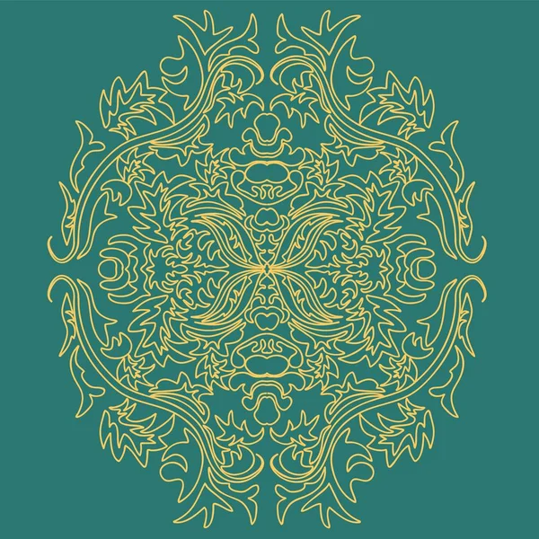 Dekoratif unsur geleneksel damask deseni