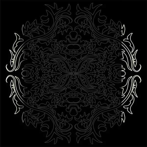 Sanat vintage damask deseni arka planda vektör